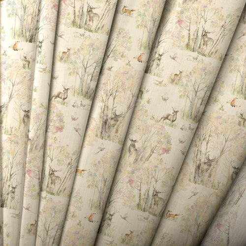 Animal Cream M2M - Sherwood Printed Linen Made to Measure Roman Blinds Natural Voyage Maison