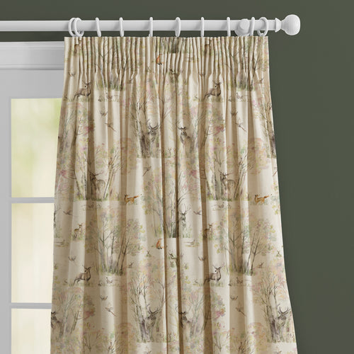 Animal Cream M2M - Sherwood Forest Printed Made to Measure Curtains Linen Voyage Maison