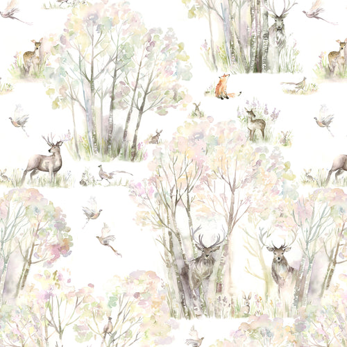 Animal Cream M2M - Sherwood Forest Printed Made to Measure Curtains Linen Voyage Maison