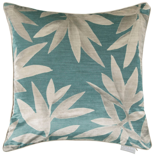 Floral Blue Cushions - Silverwood Velvet Feather Filled Cushion River Additions