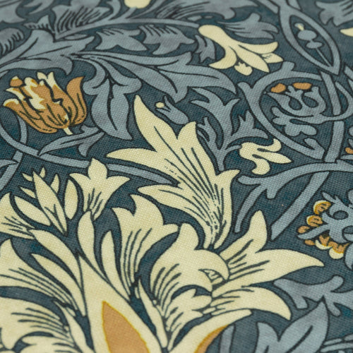 Floral Blue Cushions - Snakeshead Printed Outdoor Polyester Filled Cushion Indigo/Stone Morris & Co