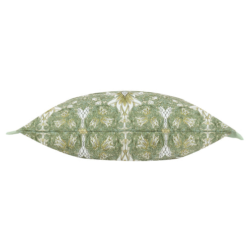 Floral Green Cushions - Snakeshead Printed Outdoor Polyester Filled Cushion Sunflower/Stone Morris & Co