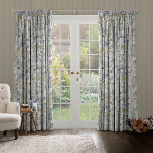Floral Yellow M2M - Sorong Printed Made to Measure Curtains Lemon Voyage Maison