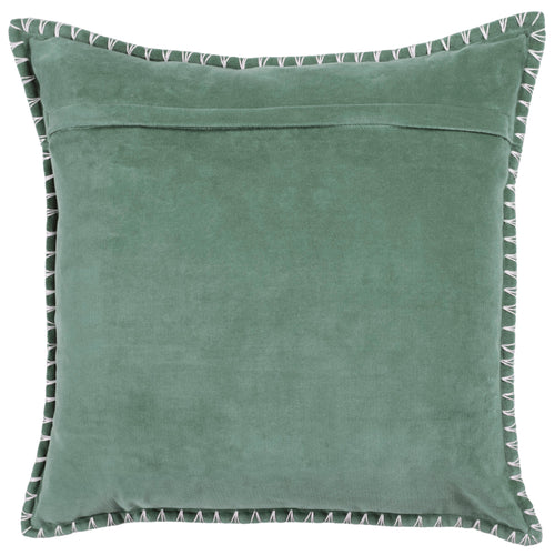 Additions Stitch Embroidered Feather Cushion in Seafoam