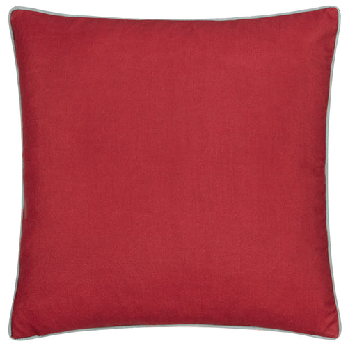Floral Red Cushions - Strawberry Thief Piped Outdoor Polyester Filled Cushion Berry Morris & Co