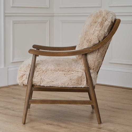 Plain Cream Furniture - Struan Oak Wood Chair Natural Voyage Maison