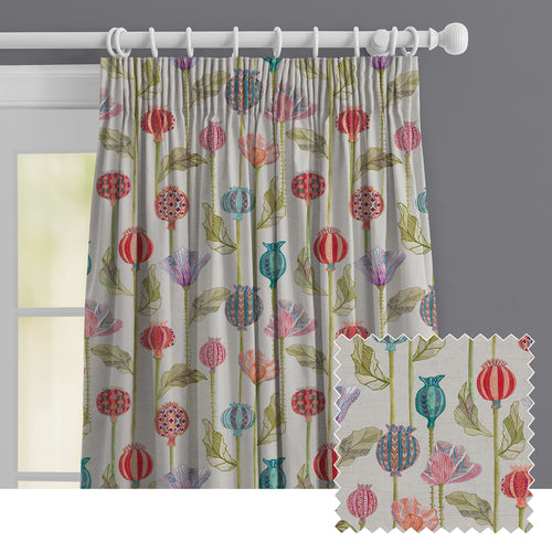 Floral Red M2M - Sutami Printed Made to Measure Curtains Summer Voyage Maison