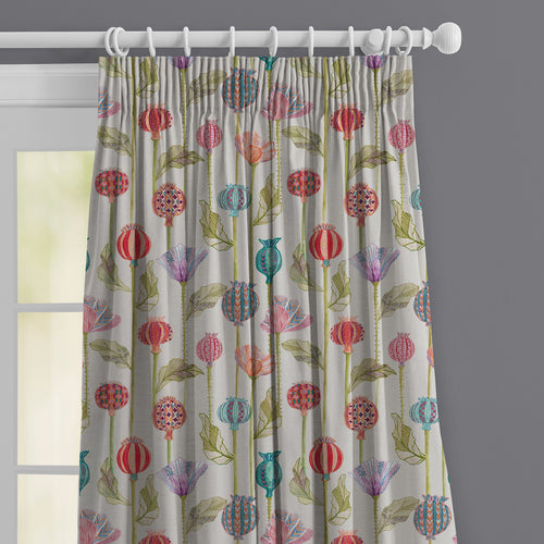 Floral Red M2M - Sutami Printed Made to Measure Curtains Summer Voyage Maison