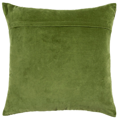 Additions Taro Embroidered Feather Cushion in Grass