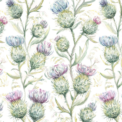 Floral Purple M2M - Thistle Glen Printed Linen Made to Measure Roman Blinds Spring Voyage Maison
