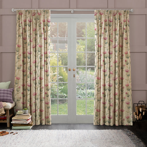 Floral Pink M2M - Thistle Glen Printed Made to Measure Curtains Summer Voyage Maison