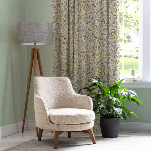 Floral Green Fabric - Torquay Printed Cotton Fabric (By The Metre) Lemongrass Voyage Maison