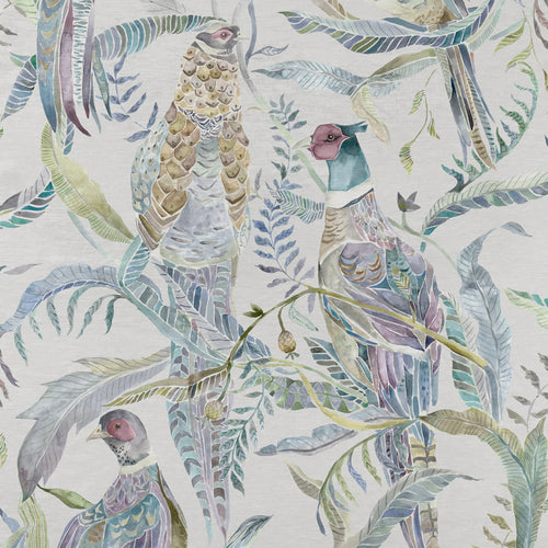Animal Blue Fabric - Torrington Printed Velvet Fabric (By The Metre) Periwinkle Voyage Maison