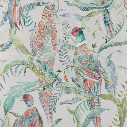 Animal Red Fabric - Torrington Printed Velvet Fabric (By The Metre) Strawberry Voyage Maison