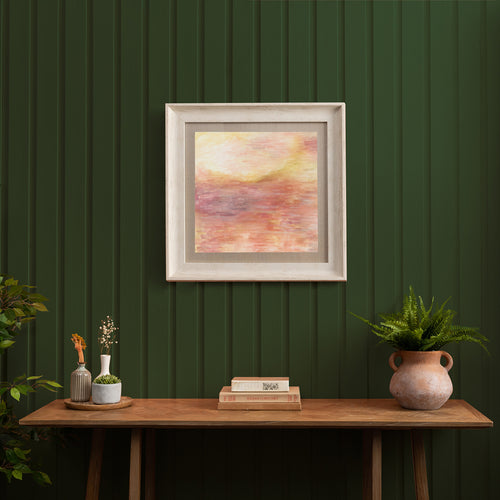 Abstract Orange Wall Art - Tulla  Framed Print Birch/Saffron Voyage Maison