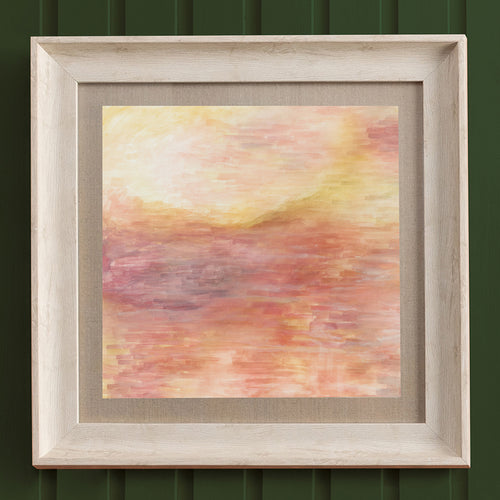 Abstract Orange Wall Art - Tulla  Framed Print Birch/Saffron Voyage Maison