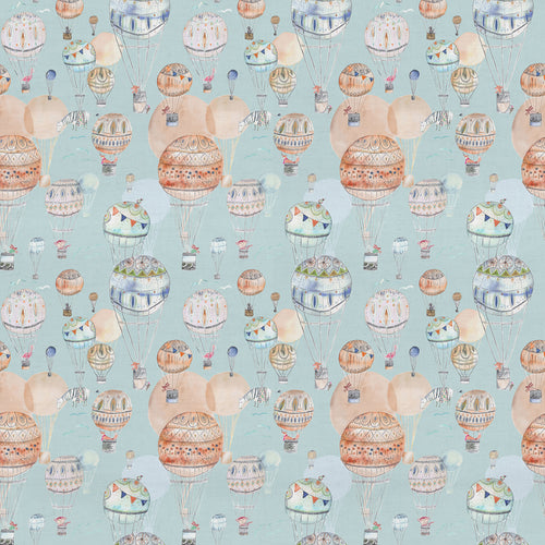 Abstract Blue Fabric - Upandaway Printed Cotton Fabric (By The Metre) Cloud Voyage Maison