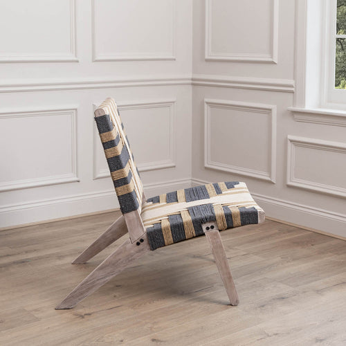 Voyage Maison Manali Woven Clearance Chair in Navy