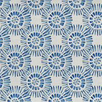 Samples - Vali Printed Cotton Fabric Sample Swatch Denim Voyage Maison