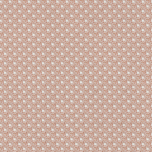 Abstract Orange Fabric - Vali Printed Cotton Fabric (By The Metre) Terracotta Voyage Maison
