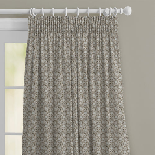 Abstract Beige M2M - Vali Printed Cotton Made to Measure Curtains Stone Voyage Maison