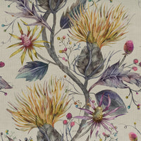 Samples - Varys Printed Fabric Sample Swatch Gold Voyage Maison