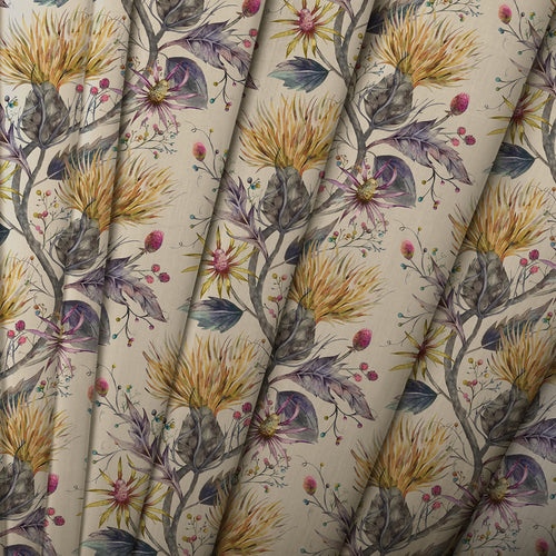 Floral Gold M2M - Varys Printed Cotton Made to Measure Roman Blinds Gold Voyage Maison