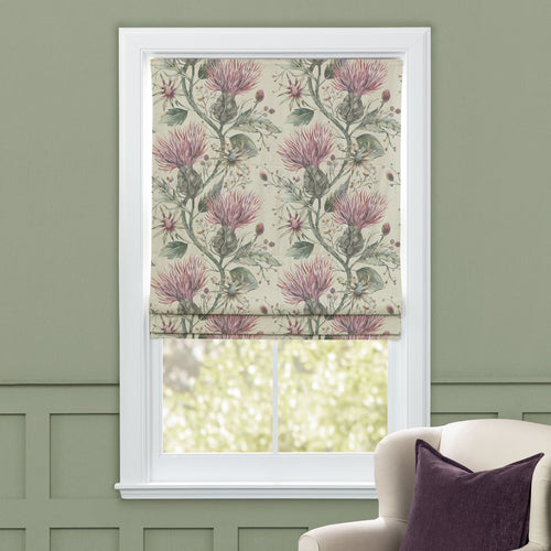 Floral Pink M2M - Varys Printed Cotton Made to Measure Roman Blinds Onyx Voyage Maison