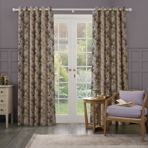 Floral Purple M2M - Varys Printed Made to Measure Curtains Violet Voyage Maison