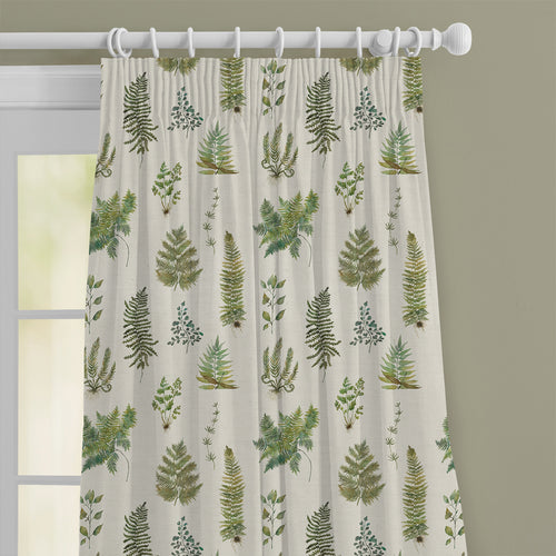 Floral Green M2M - Verbena Printed Cotton Made to Measure Curtains Linen Voyage Maison