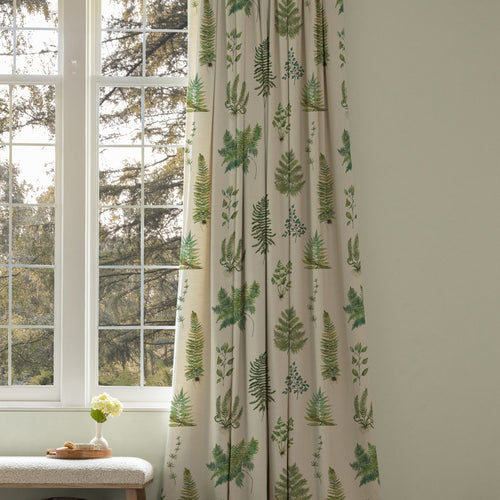 Floral Green M2M - Verbena Printed Cotton Made to Measure Curtains Linen Voyage Maison