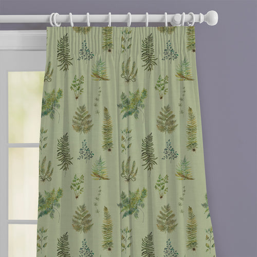 Floral Green M2M - Verbena Printed Cotton Made to Measure Curtains Sage Voyage Maison