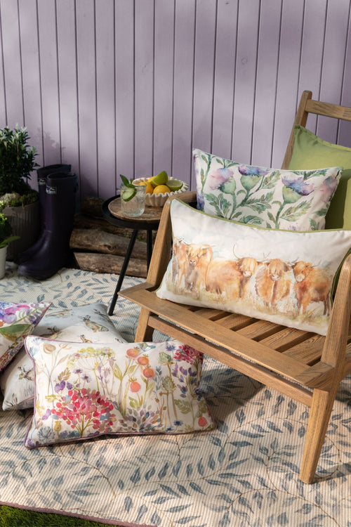 collection of outdoor cushions