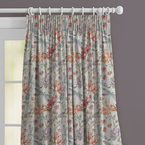 Floral Orange M2M - Volatus Printed Made to Measure Curtains Cinnamon Voyage Maison