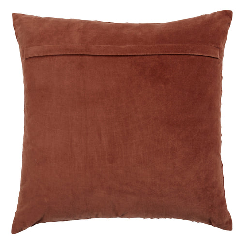 Additions Waterfall Embroidered Feather Cushion in Persimmon