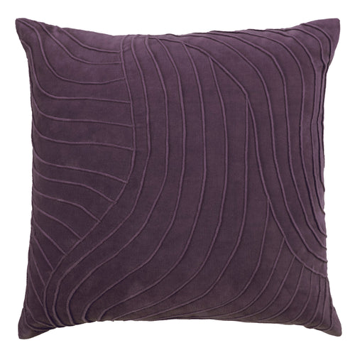 Additions Waterfall Embroidered Feather Cushion in Plum