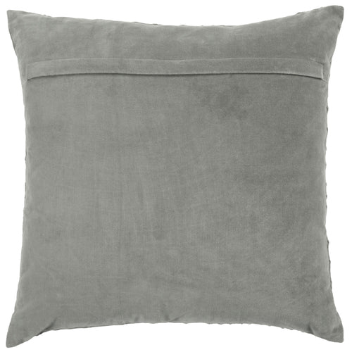 Additions Waterfall Embroidered Feather Cushion in Steel