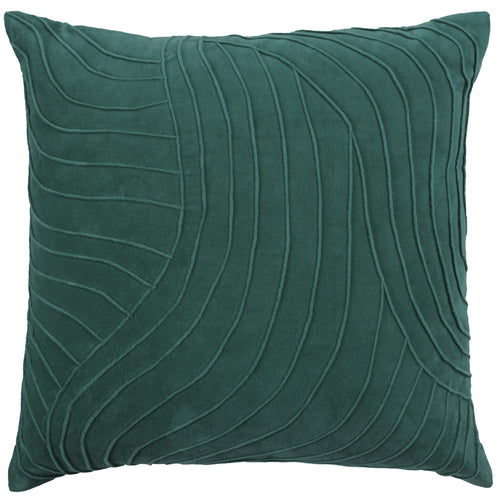 Additions Waterfall Embroidered Feather Cushion in Teal