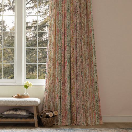 Woodland Pink M2M - Whimsical Tale Printed Cotton Made to Measure Curtains Blush Voyage Maison