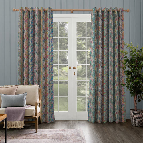 Woodland Multi M2M - Whimsical Tale Printed Cotton Made to Measure Curtains Dawn Voyage Maison
