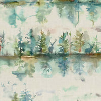 Samples - Wilderness Printed Fabric Sample Swatch Topaz Voyage Maison