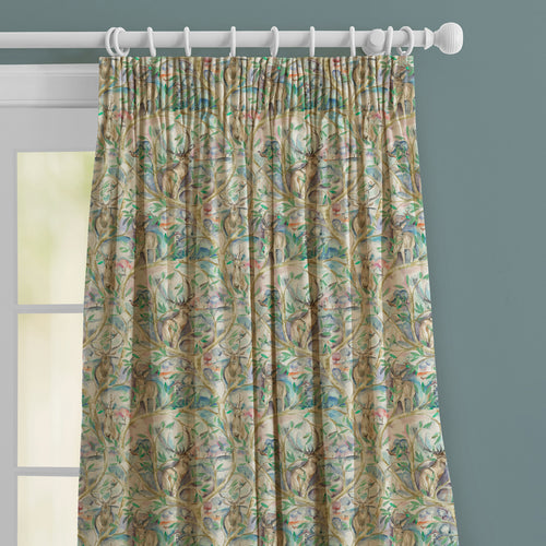 Animal Blue M2M - Winlater Printed Made to Measure Curtains Teal Voyage Maison