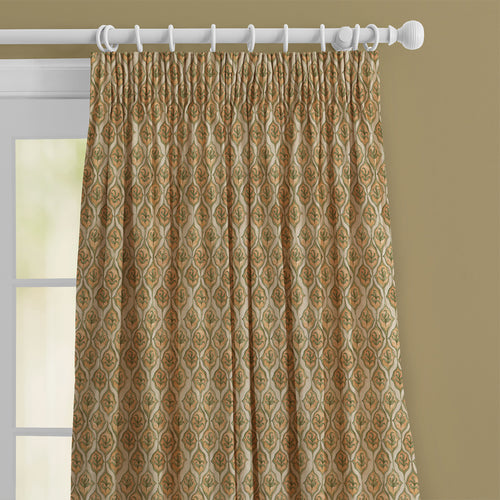 Geometric Orange M2M - Zephyr Printed Cotton Made to Measure Curtains Sunset Voyage Maison