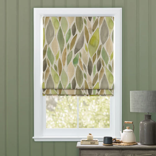 Green Made to Measure Roman Blinds