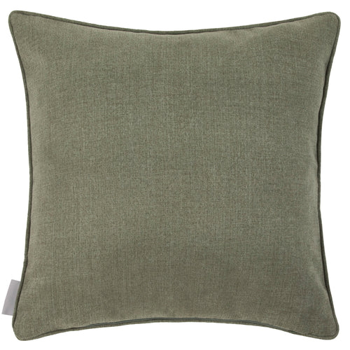 Floral Green Cushions - Aberduna Printed Piped Feather Filled Cushion Linen Voyage Maison