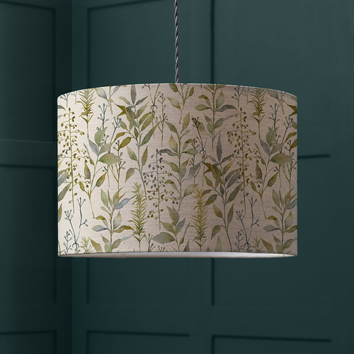 Floral Green Lighting - Aberduna Eva Printed Lamp Shade Green Voyage Maison