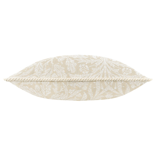 Floral Grey Cushions - Acorn Tonal Jacquard Feather Rich Filled Cushion Linen Morris & Co