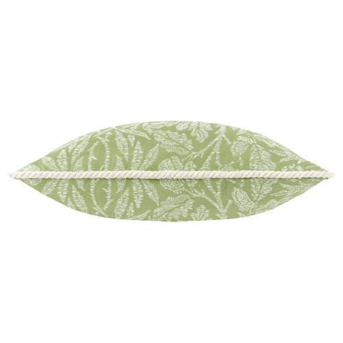 Floral Green Cushions - Acorn Tonal Jacquard Feather Rich Filled Cushion Sage Morris & Co