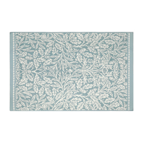 Floral Blue Bathroom - Acorn 100% Cotton Bath Mat Mineral Blue Morris & Co