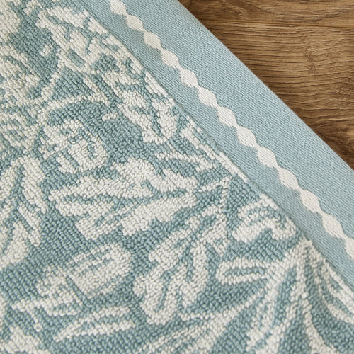 Floral Blue Bathroom - Acorn 100% Cotton Bath Mat Mineral Blue Morris & Co